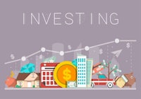 a graph with the word investing on it