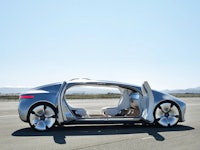 mercedes-benz concept car with doors open